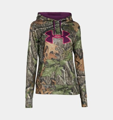 under armour men's camo big logo pullover hoodie